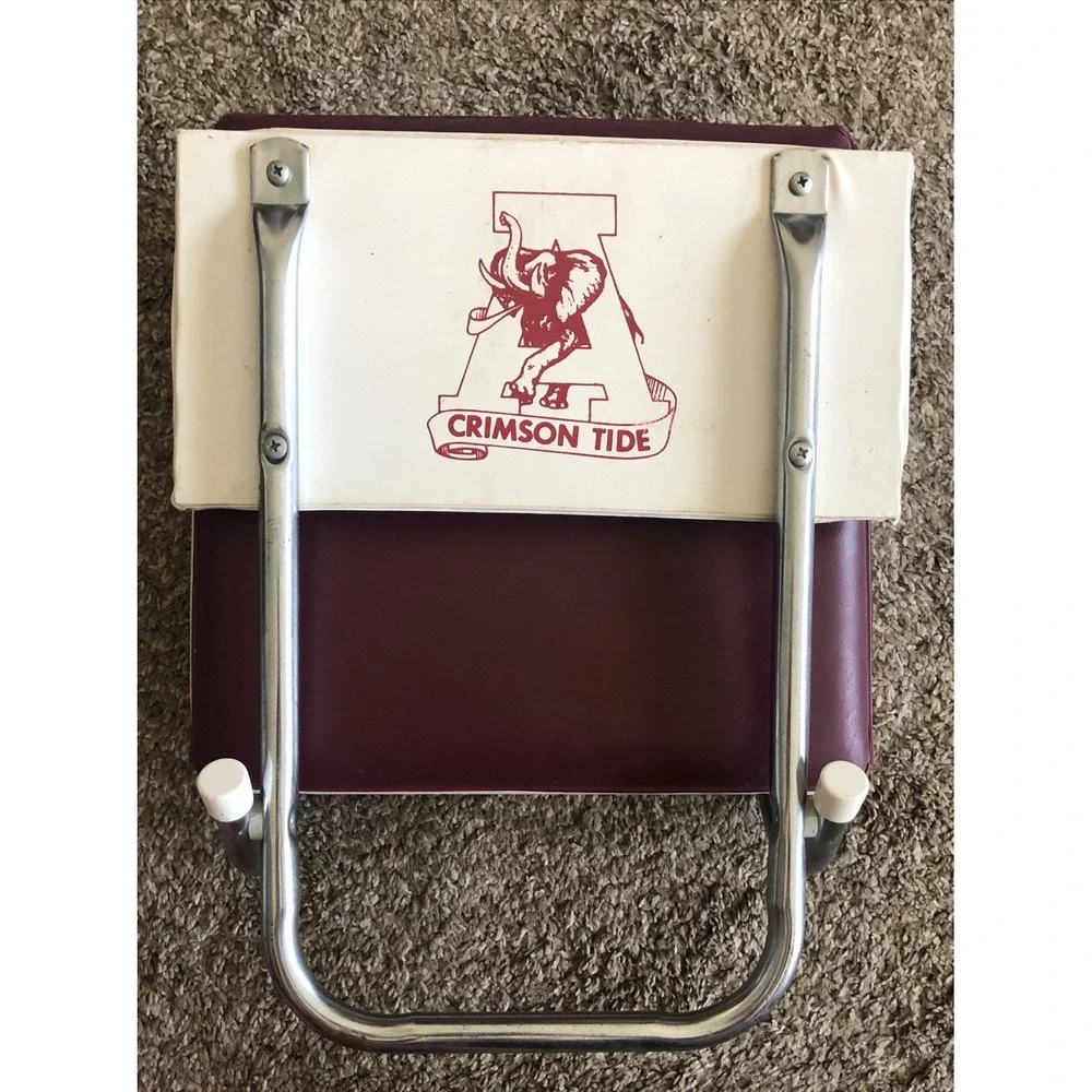 Vintage Alabama Crimson Tide Football Hardback Stadium Bleacher Cushion Seat